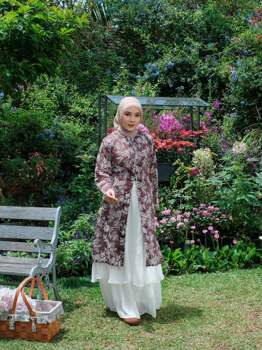Amber Series Tunik and Vest Papersilk Timeless Eye Catching Bordir