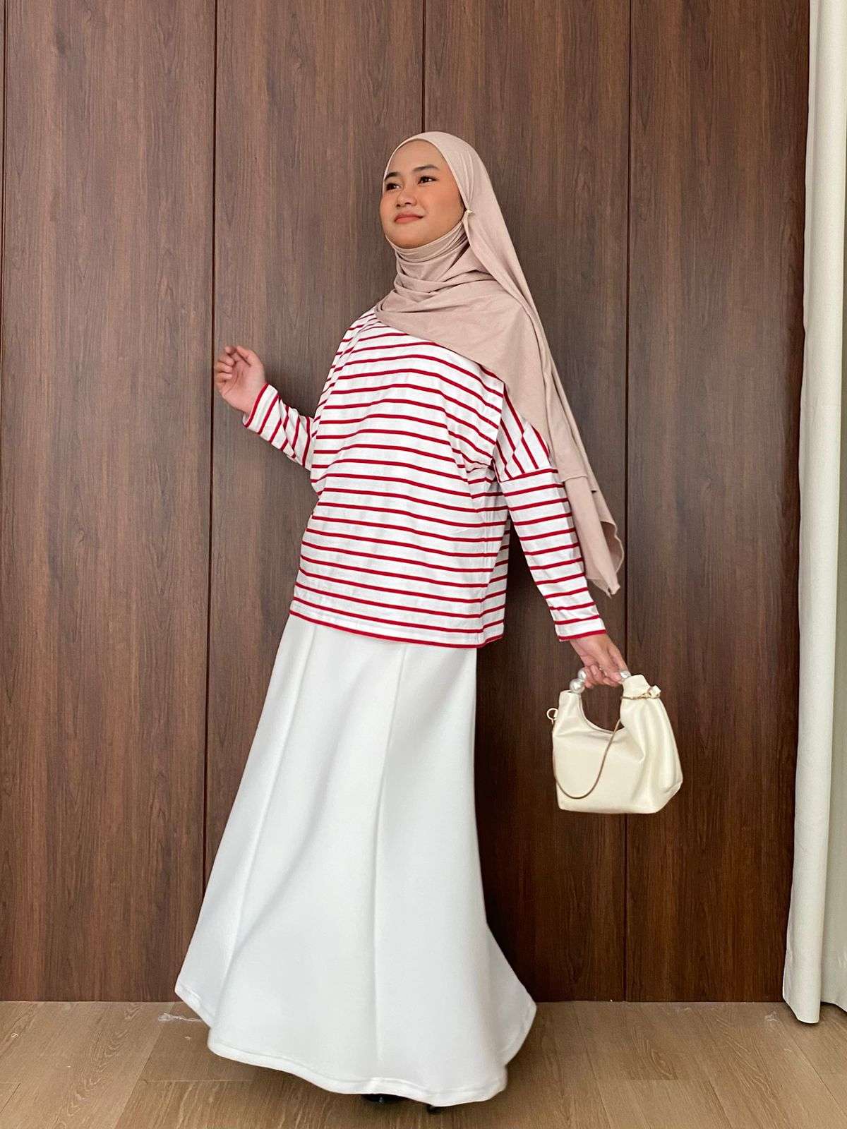 Kiyori Sweetshirt by syamaita kaos cotton stretchy Stripe
