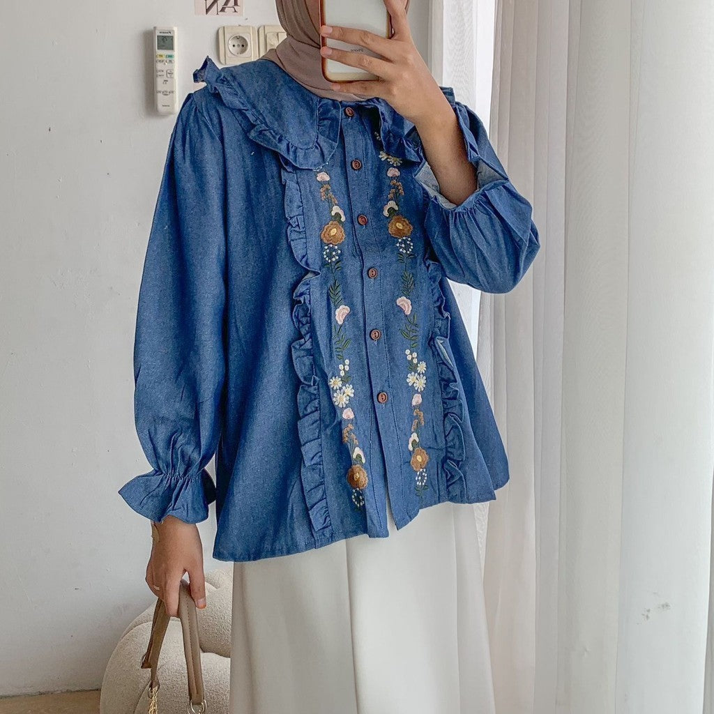 New Arrivals-Ala Denim Shirt Cotton Denim