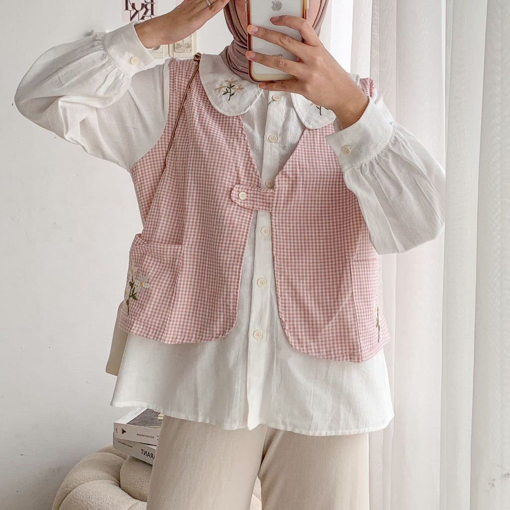 Laura Shirt Blouse Vest Embroidery Bordir