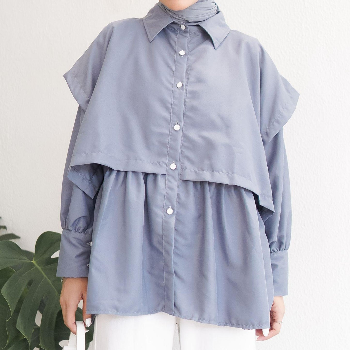 Syamaita Original Lady Blouse Vest Material Cotton Sheer Silky Premium Ringan Dan Adem