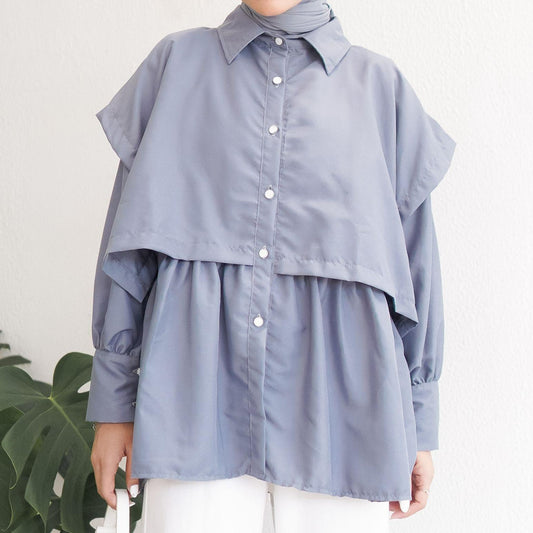 Syamaita Original Lady Blouse Vest Material Cotton Sheer Silky Premium Ringan Dan Adem