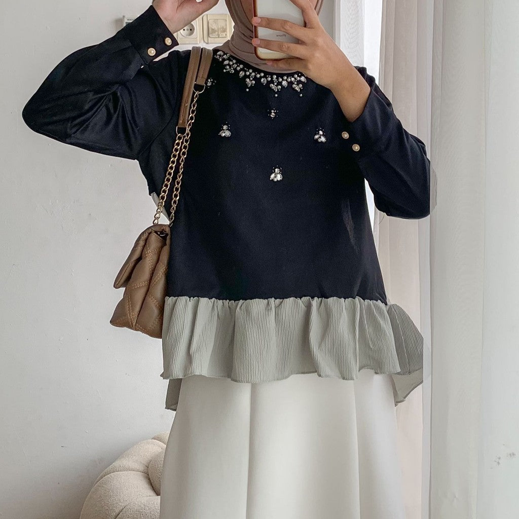 New Arrivals-Shara Blouse Cotton Knit