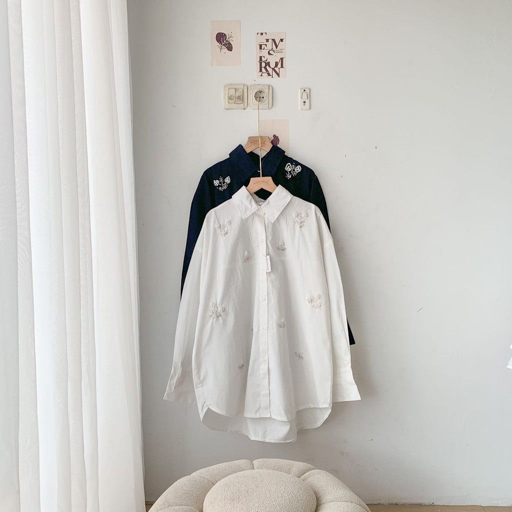 Gio Shirt Beads Cotton Poplin