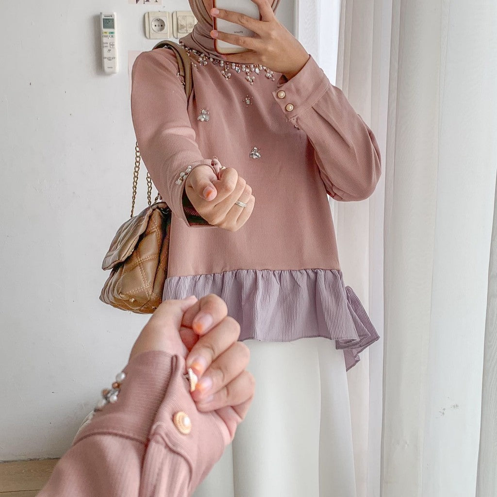 New Arrivals-Shara Blouse Cotton Knit