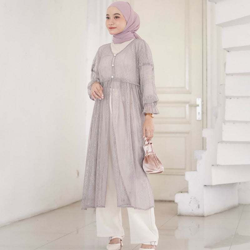 Nada Outer Lace Sapto Tile Dress Undangan Simple Mewah
