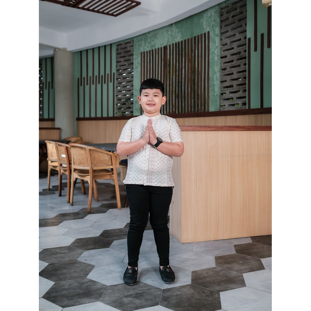 [Tamara Series] Koko Pria Dewasa & Anak✨ - Raya Collection Koko Pria Dewasa & Anak Sarimbit Tamara Series Lebaran Raya Motif Batik