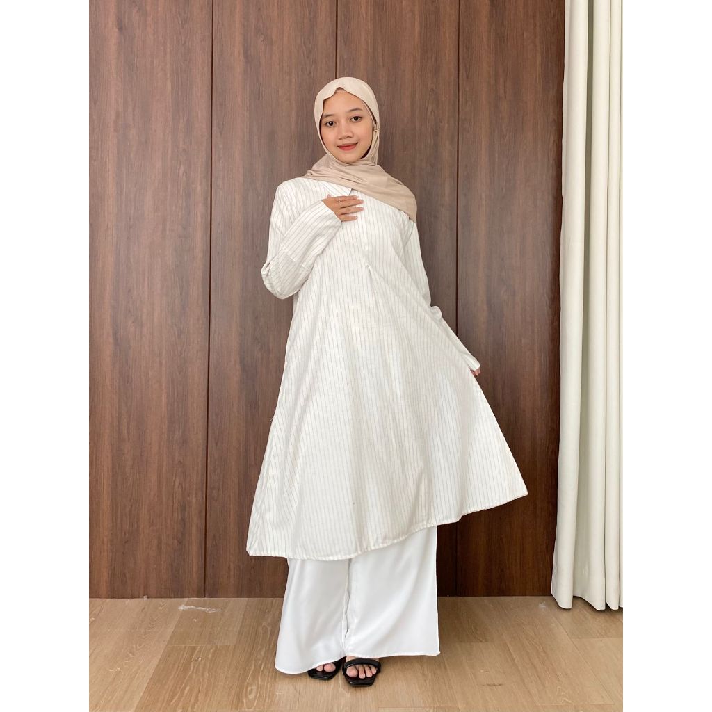 Malina Stripe Tunic Cotton Busui Friendly