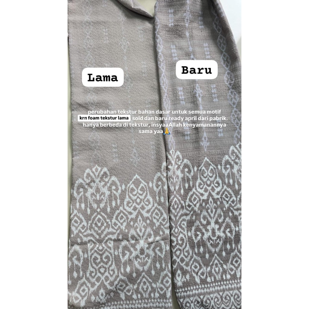 Syamaita - Tamara Outer Tunik Motif Batik Modern Kancing Busui dan Wudhu Friendly Material Foam Emboss Premium Muslim
