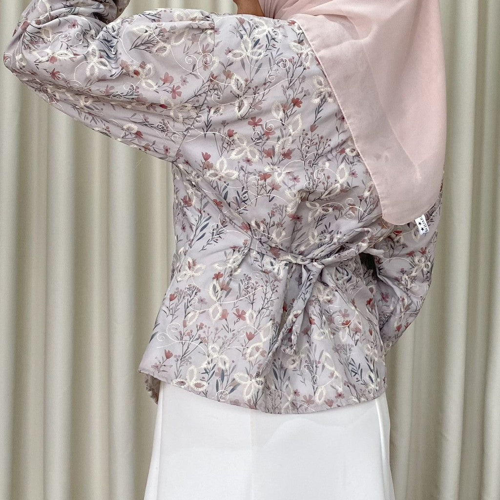 Ayumi katun bordir blouse baju kebaya modern katbol embroidery