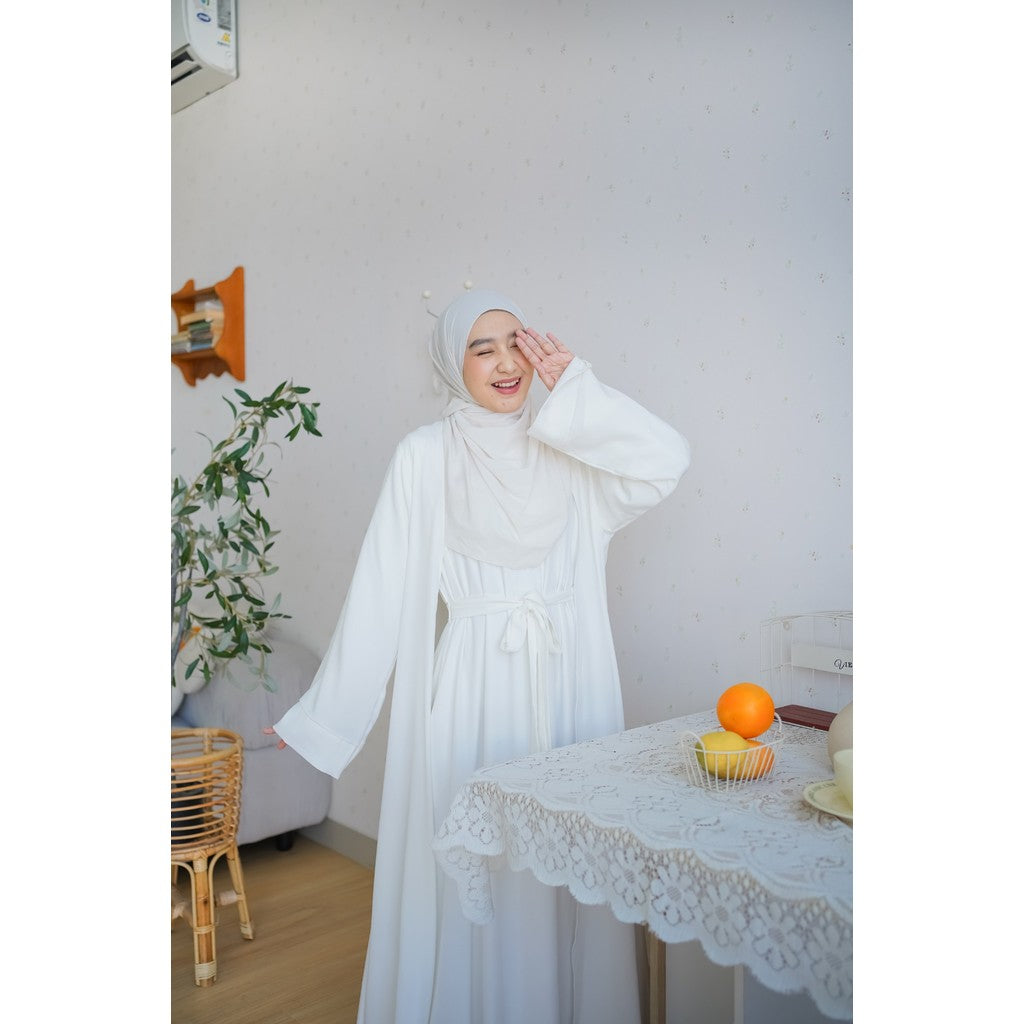 Hawa Abaya Gamis Umroh  Flowy Elegant Lebaran Viral 3in1