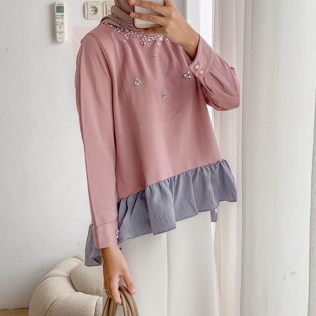 New Arrivals-Shara Blouse Cotton Knit