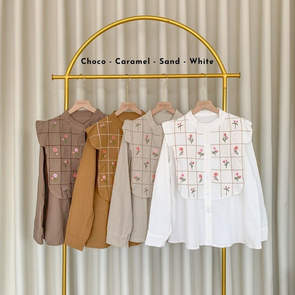 Gemi Shirt Bordir Linen Casual