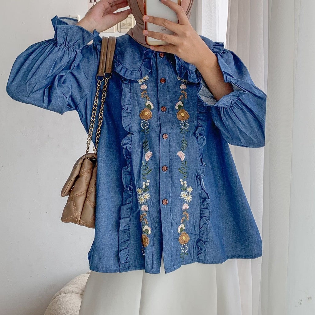 New Arrivals-Ala Denim Shirt Cotton Denim