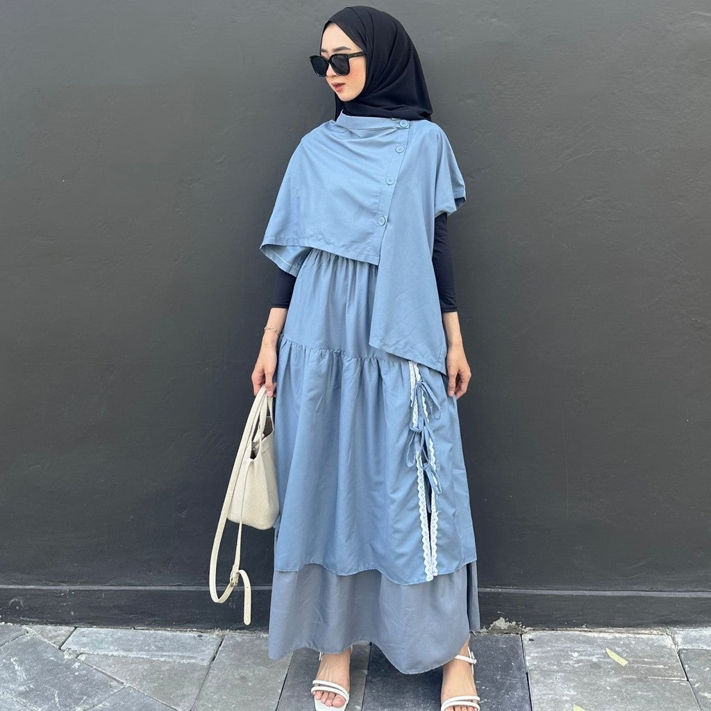 Syamaita - Ryu Oneset 2 in 1 Cotton Set Atasan Rok Korean Look Setelan Wanita Panjang