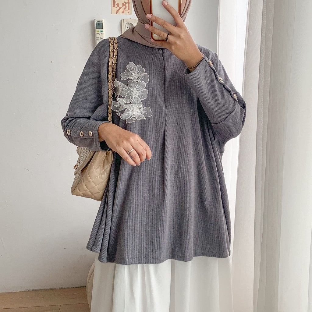 Syamaita Original Blossom Blouse Busui Friendly