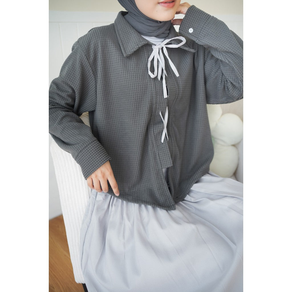 Melody Series Atasan Bawahan Remaja Korean Style Kaos Combed Mix Knit Cotton Silk