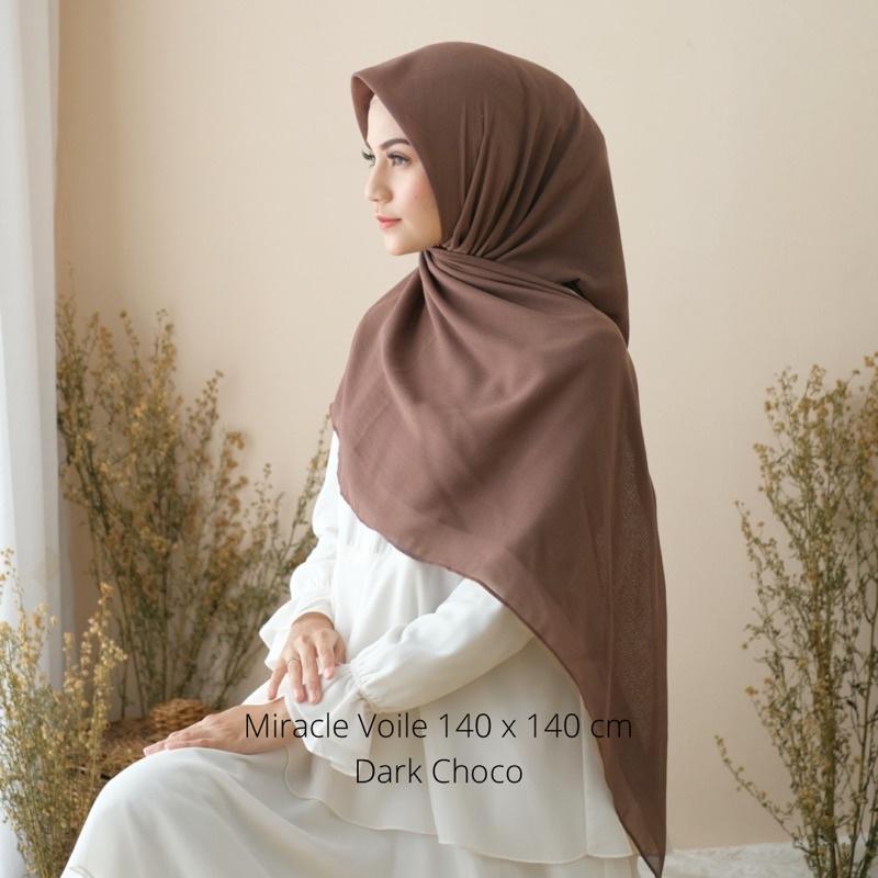 Hijab Miracle Voal Arabian Khimar JUMBO 140x140 Original Syamaita Syari Kerudung Muslim