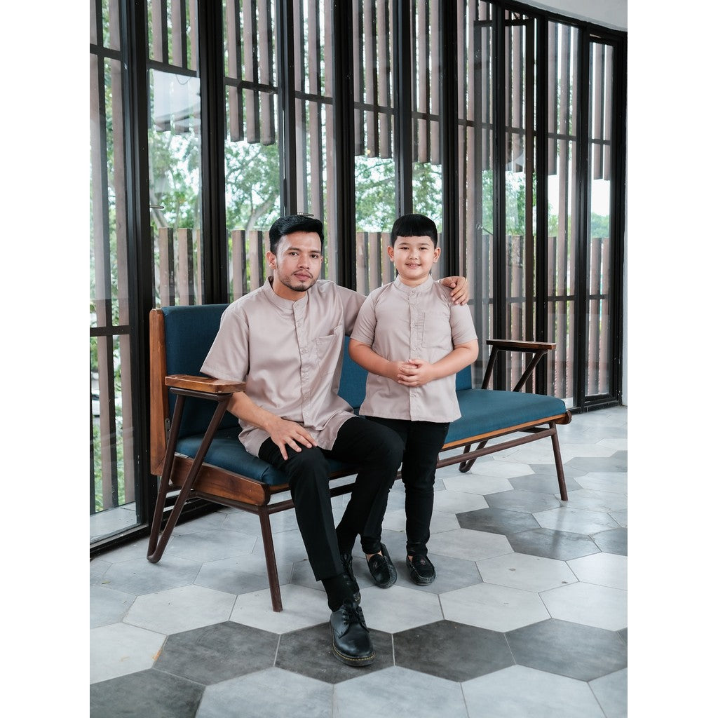 Koko Pria ✨ - Raya Collection Koko Pria Dewasa & Anak Katun Polos Modern Lebaran Raya