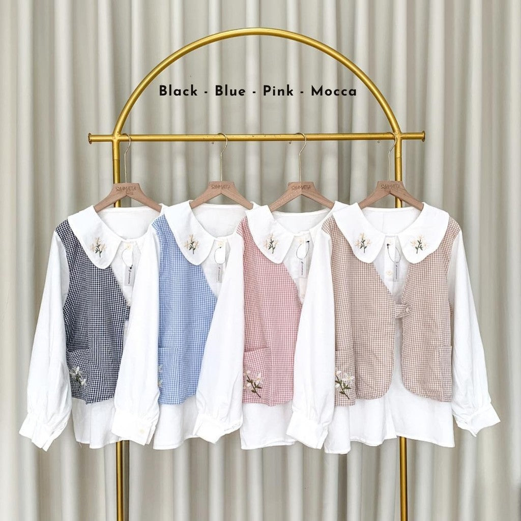 Laura Shirt Blouse Vest Embroidery Bordir