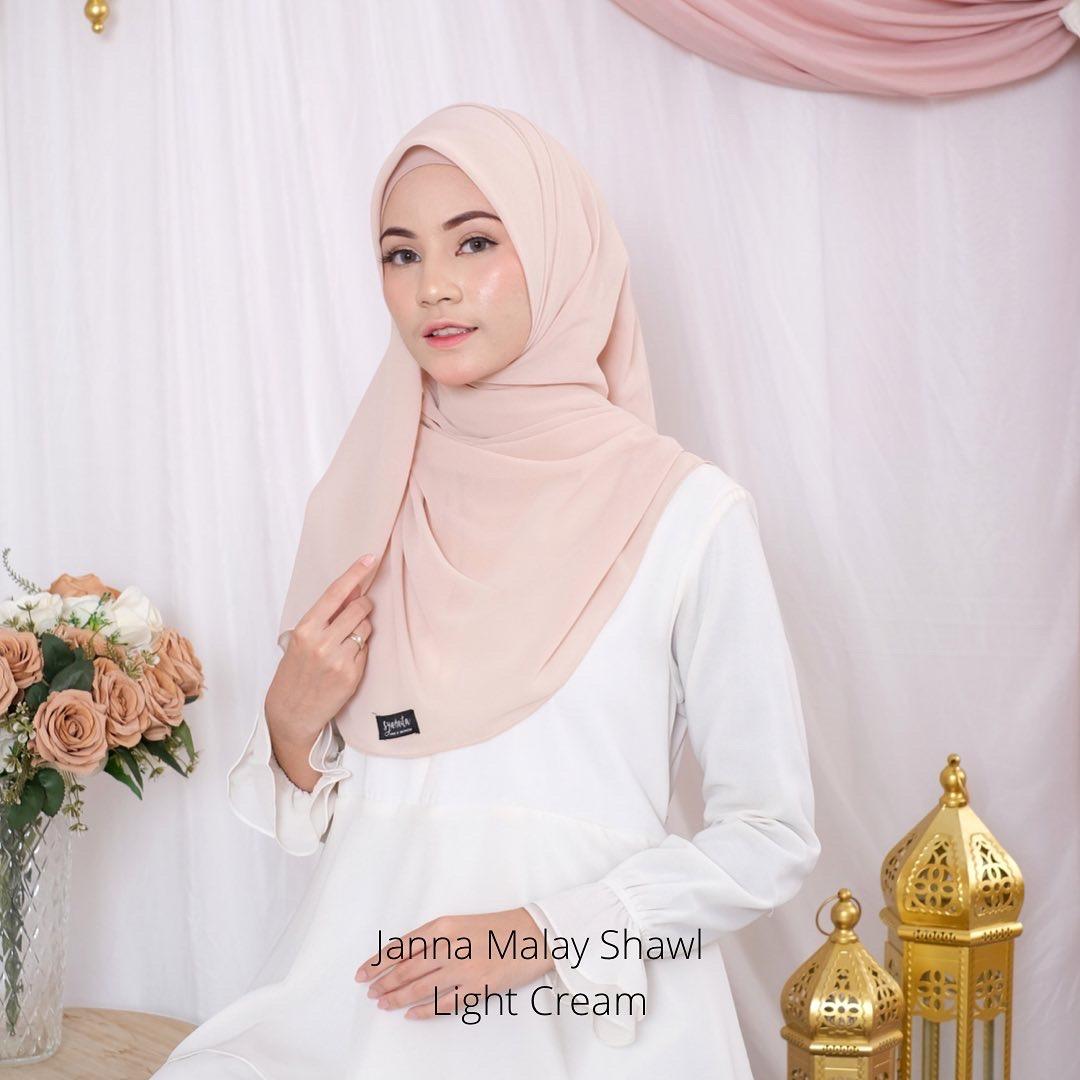Janna Malay Shawl by syamaita Pashmina Wanita Muslim