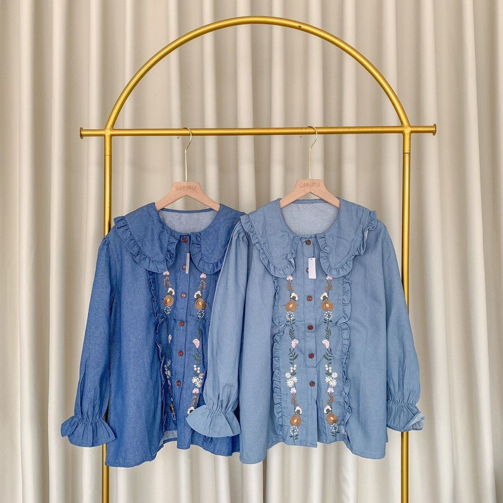 New Arrivals-Ala Denim Shirt Cotton Denim