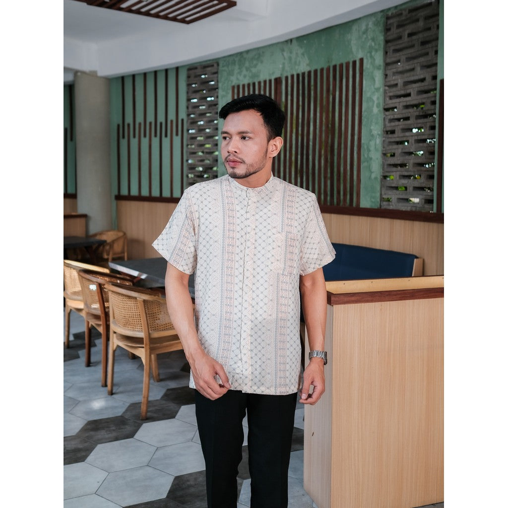 [Tamara Series] Koko Pria Dewasa & Anak✨ - Raya Collection Koko Pria Dewasa & Anak Sarimbit Tamara Series Lebaran Raya Motif Batik