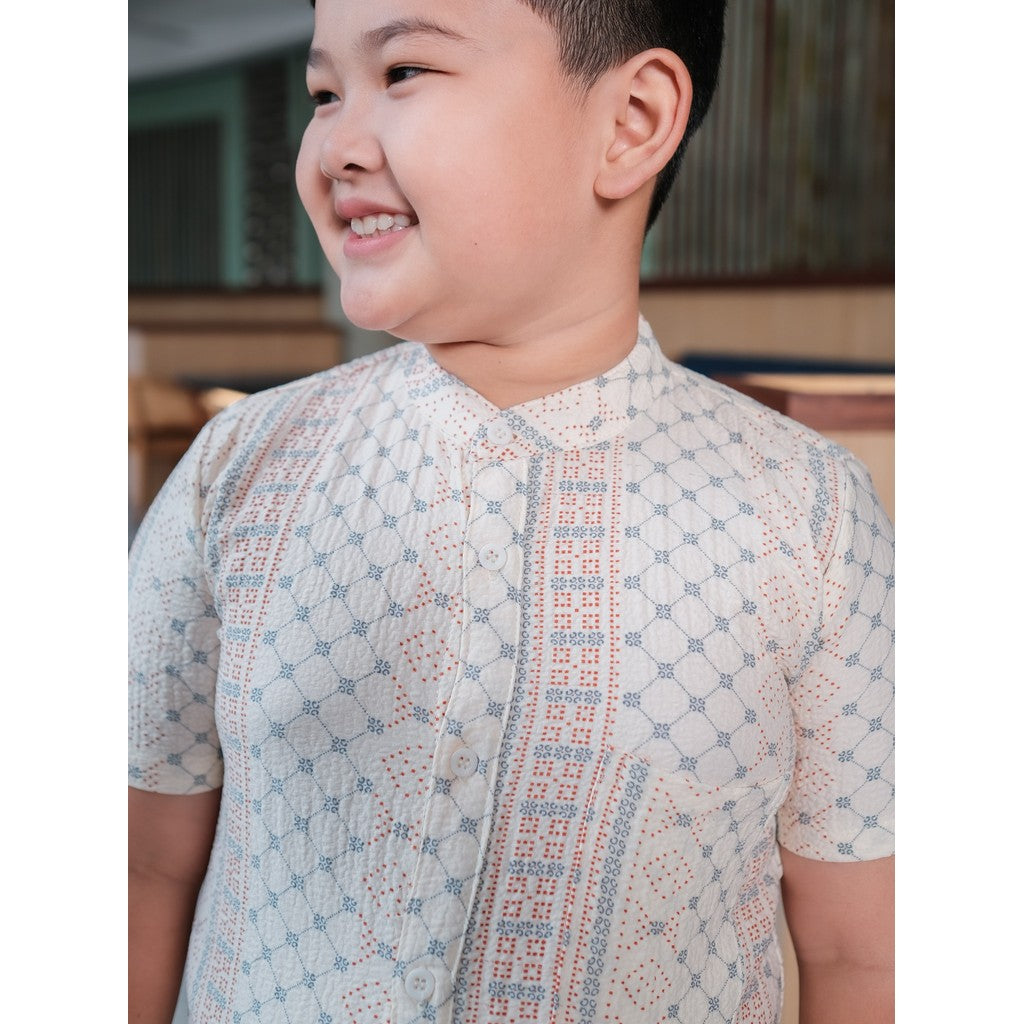 [Tamara Series] Koko Pria Dewasa & Anak✨ - Raya Collection Koko Pria Dewasa & Anak Sarimbit Tamara Series Lebaran Raya Motif Batik