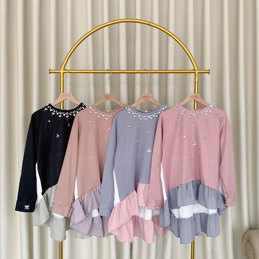 New Arrivals-Shara Blouse Cotton Knit