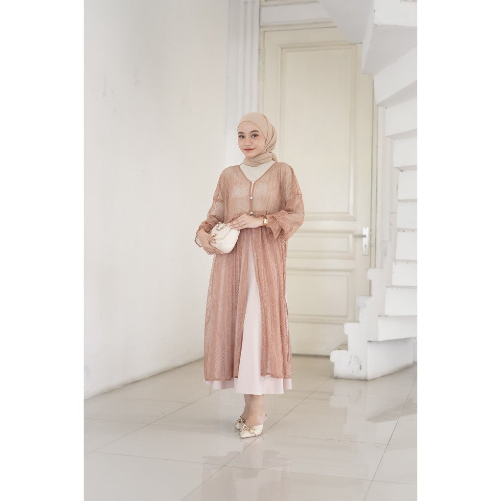 Nada Outer Lace Sapto Tile Dress Undangan Simple Mewah