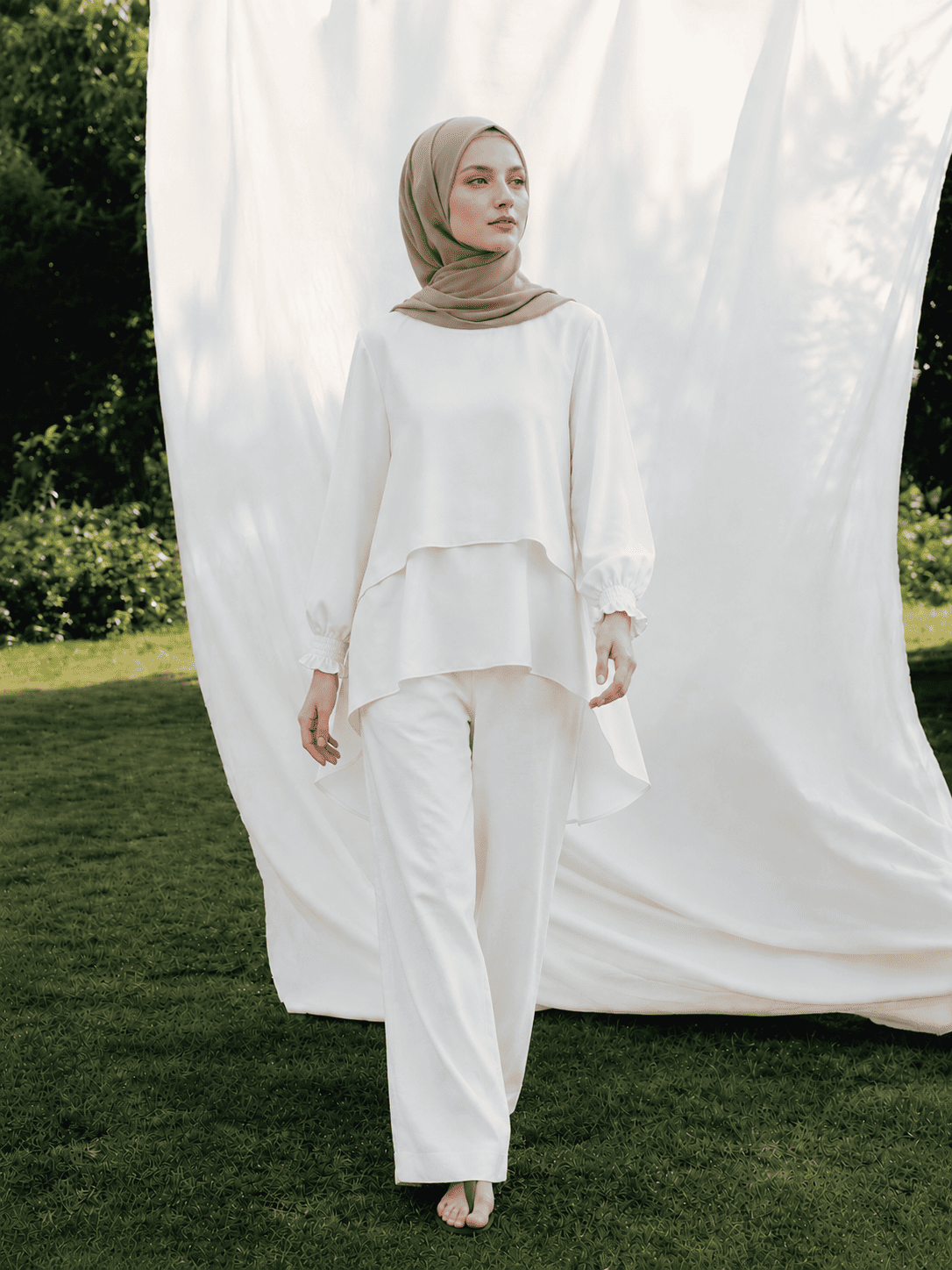 Syamaita Original Diane Blouse Busui Dan Wudhu Friendly Bukaan Kanan Kiri Material Shakila Premium Terbest Seller Atasan Muslim Baju Wanita