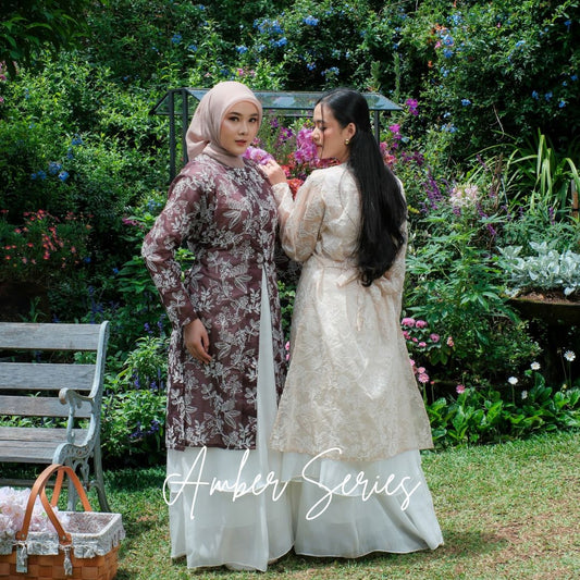 Amber Series Tunik and Vest Papersilk Timeless Eye Catching Bordir