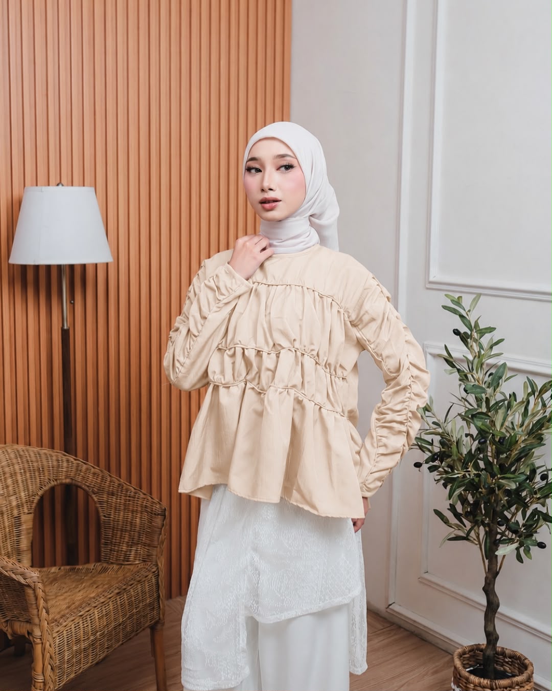 Nami Blouse Rosa Airy Premium Syamaita Original