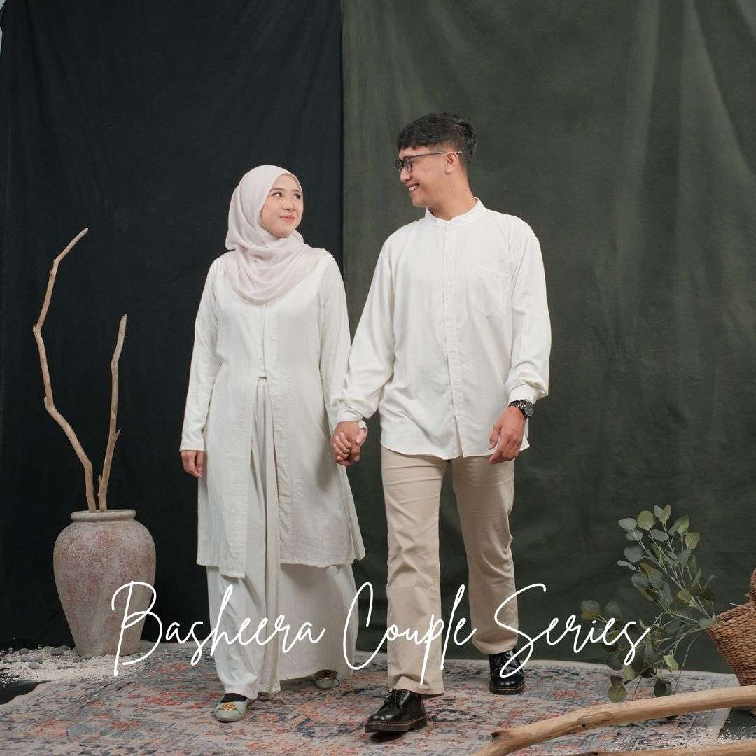 [Basheera Series] Set Rok Tunik Melayu Kurung Sarimbit Couple Koko