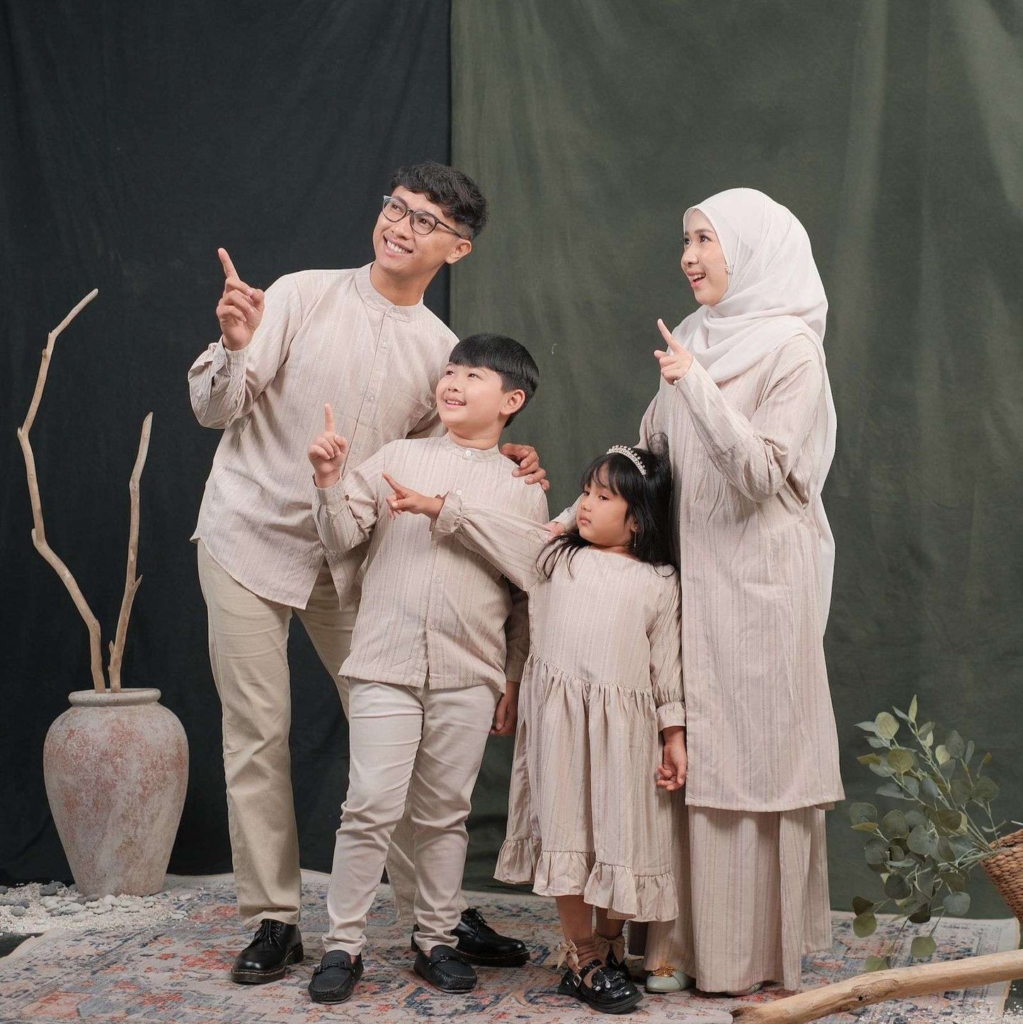 [Basheera Series] Set Rok Tunik Melayu Kurung Sarimbit Couple Koko