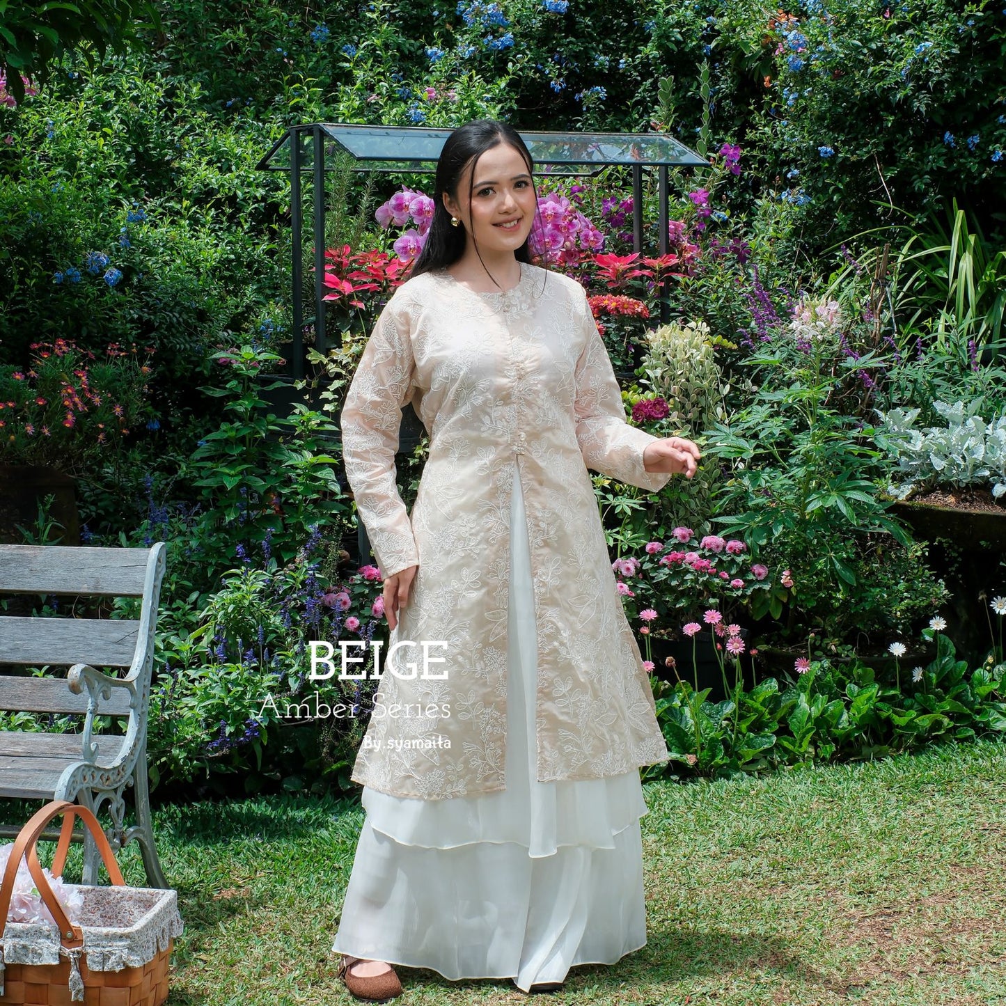 Amber Series Tunik and Vest Papersilk Timeless Eye Catching Bordir