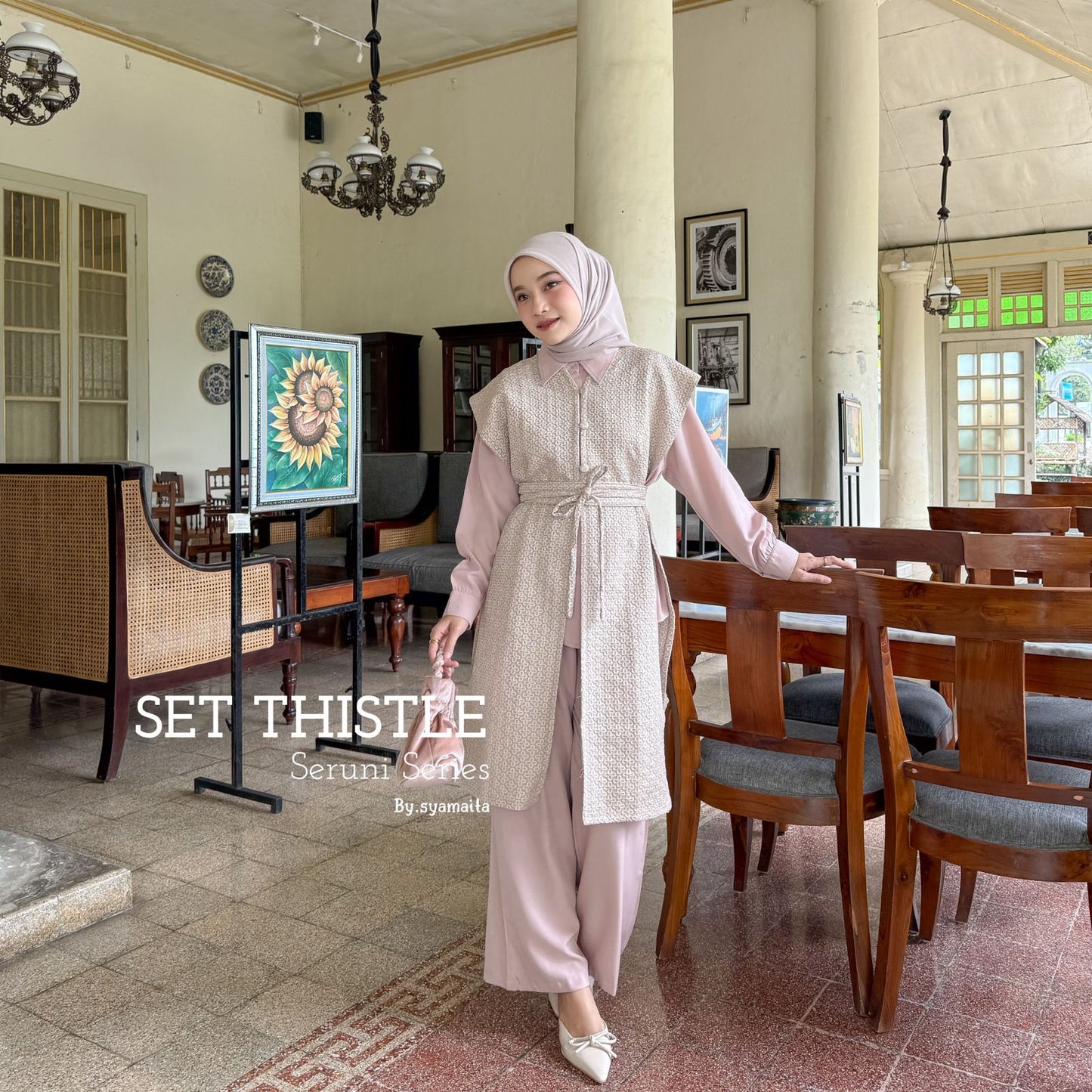 Syamaita Original Seruni Series Raya 3 in 1 Oneset Elegant