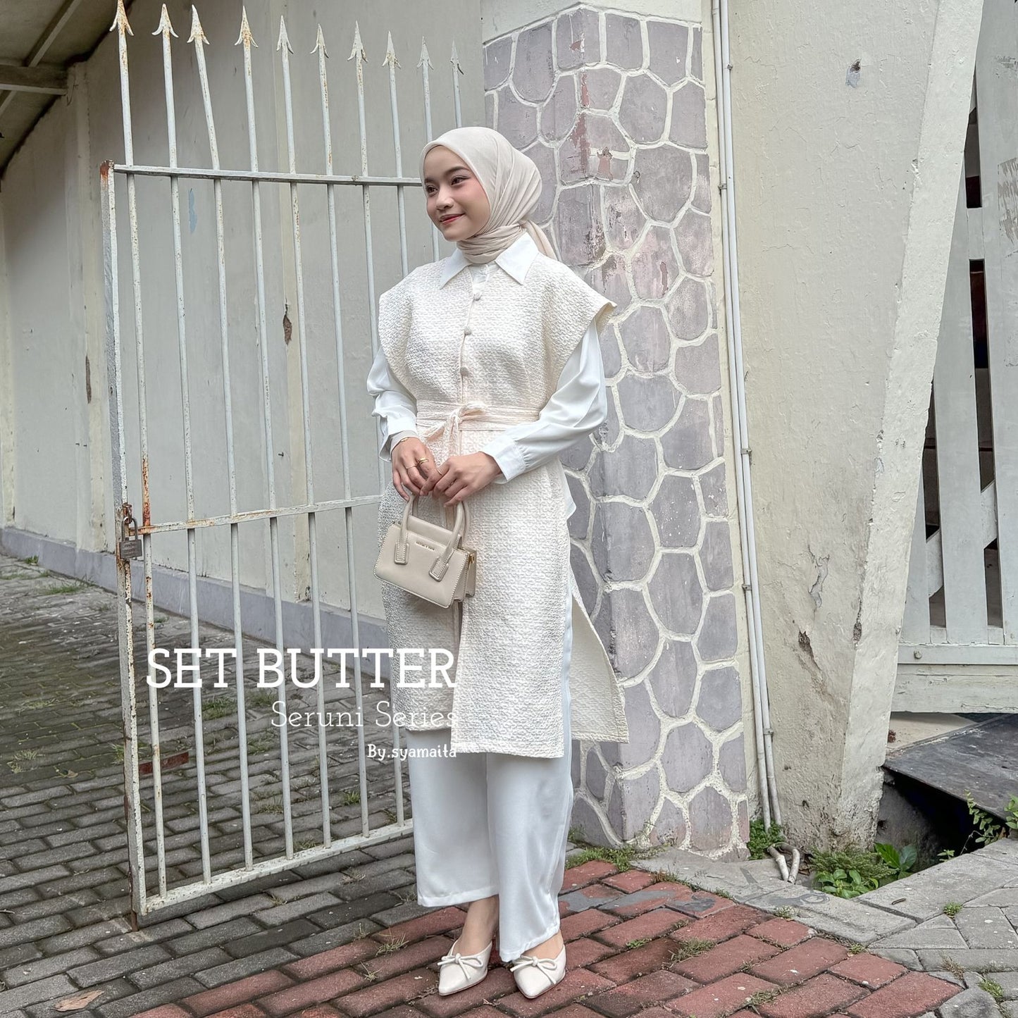 Syamaita Original Seruni Series Raya 3 in 1 Oneset Elegant
