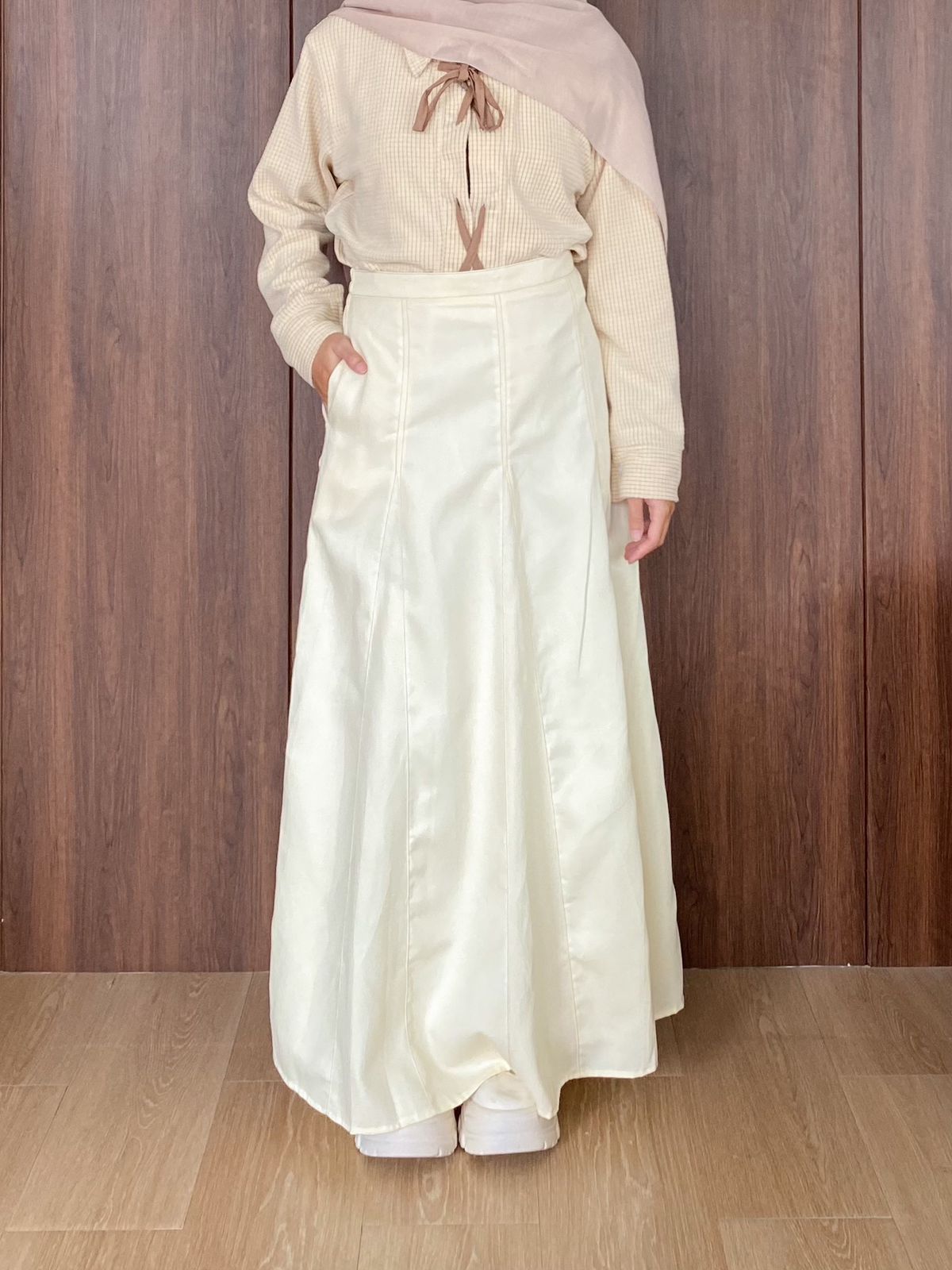 Tokyo Blouse and Jeans Skirt Soft Jeans Denim Syamaita Original
