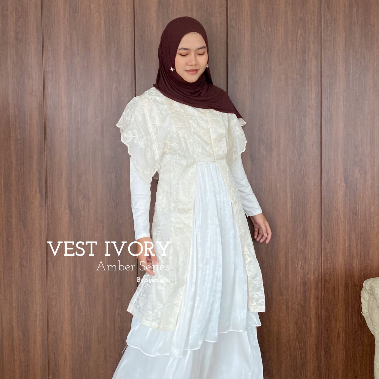 Amber Series Tunik and Vest Papersilk Timeless Eye Catching Bordir