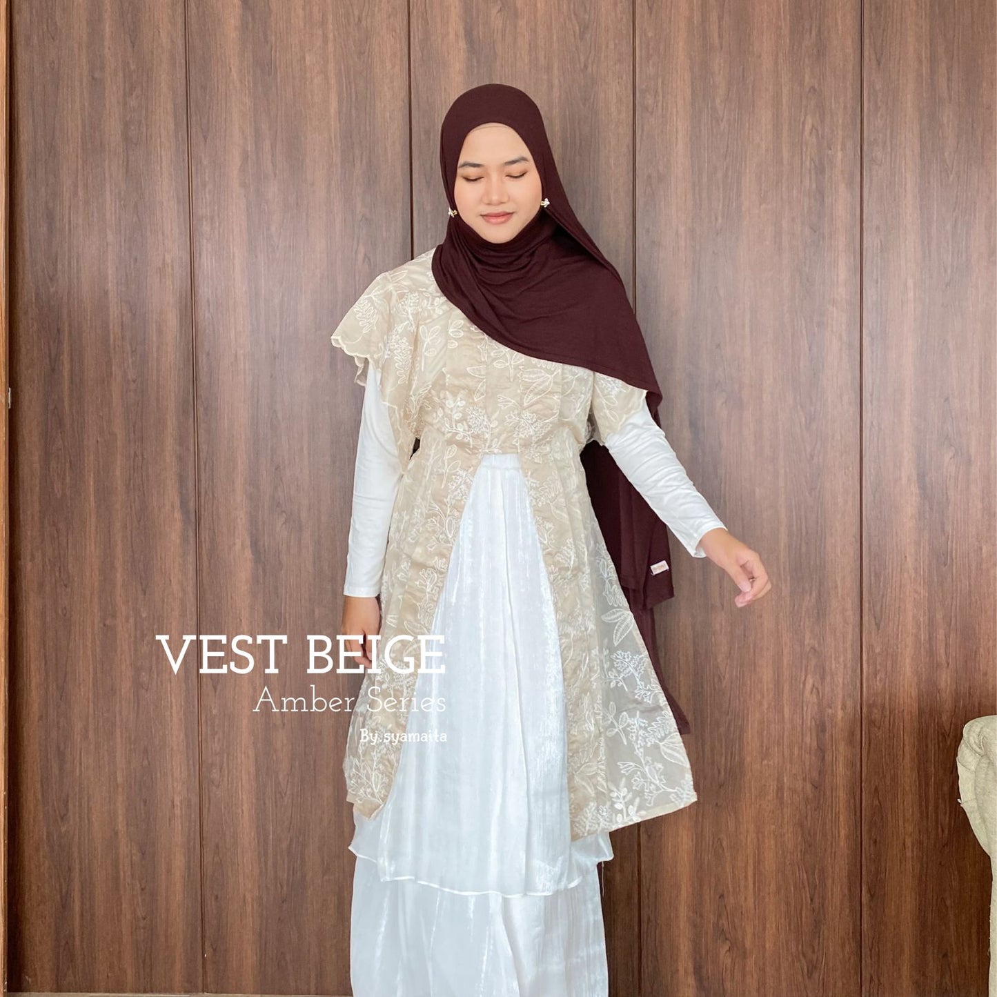 Amber Series Tunik and Vest Papersilk Timeless Eye Catching Bordir