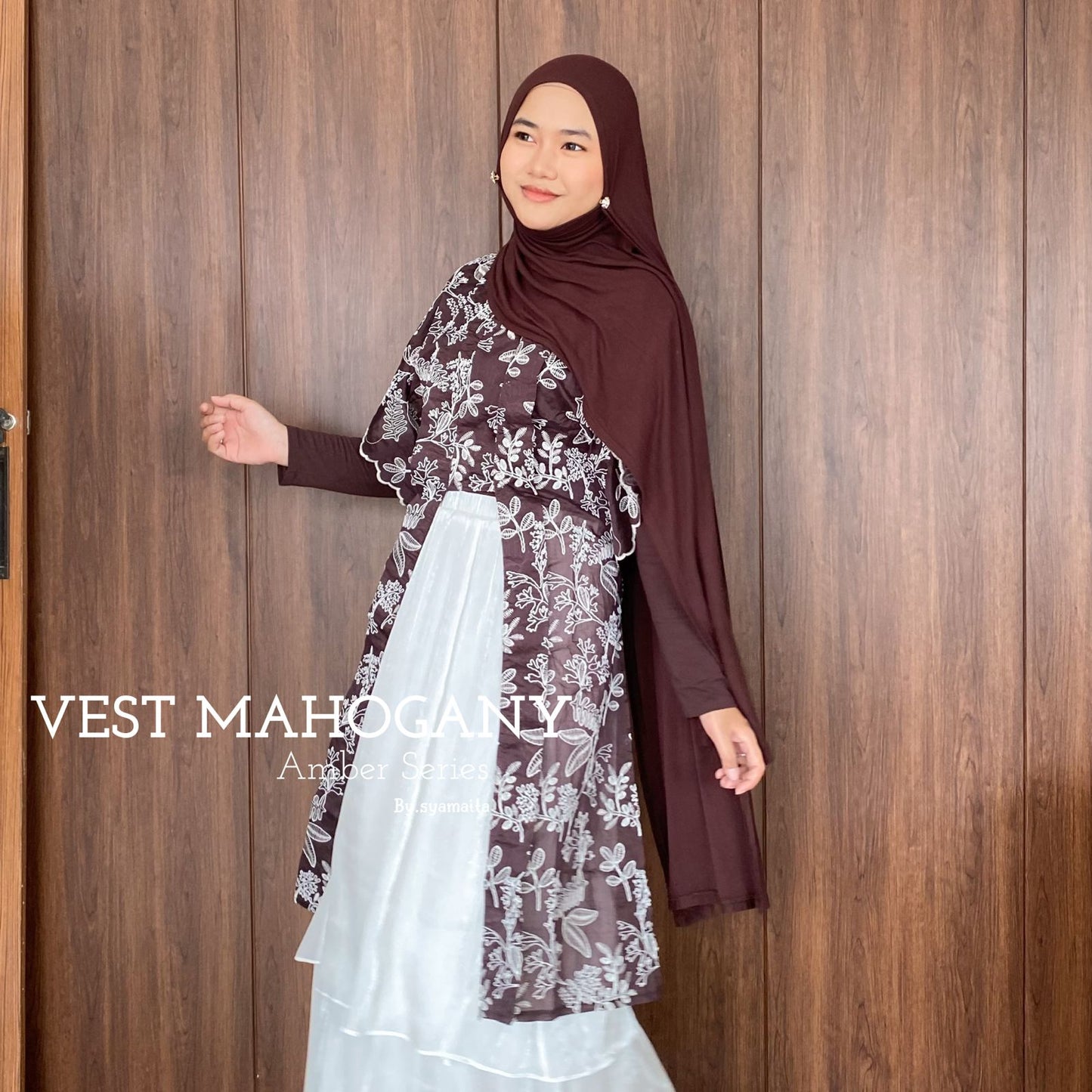 Amber Series Tunik and Vest Papersilk Timeless Eye Catching Bordir