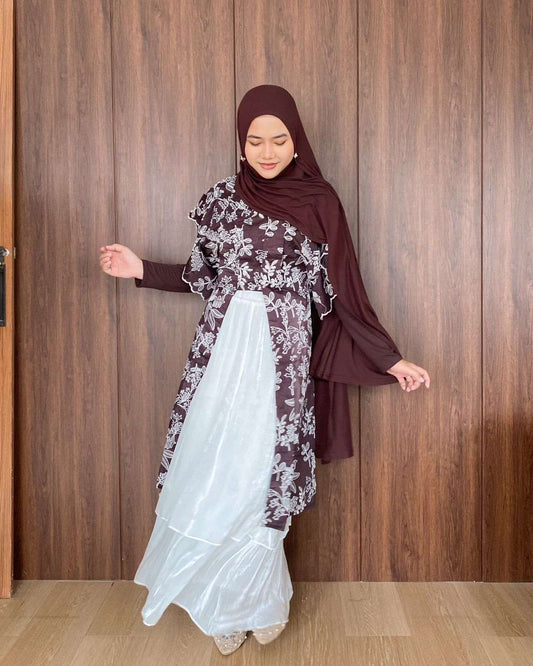 Amber Vest Papersilk Timeless Eye Catching Bordir