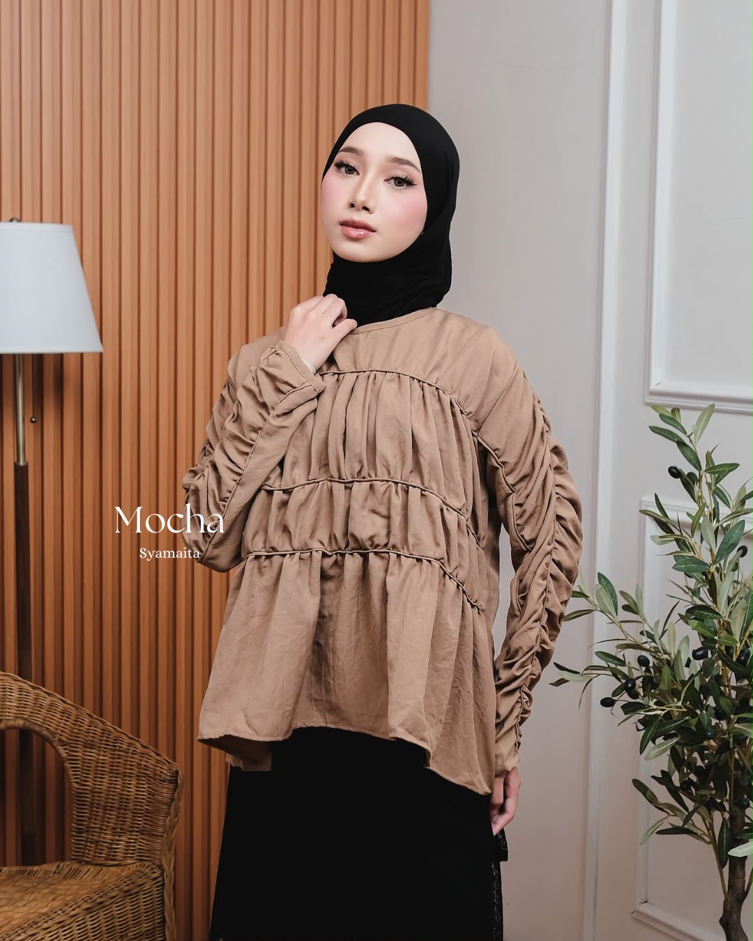 Nami Blouse Rosa Airy Premium Syamaita Original