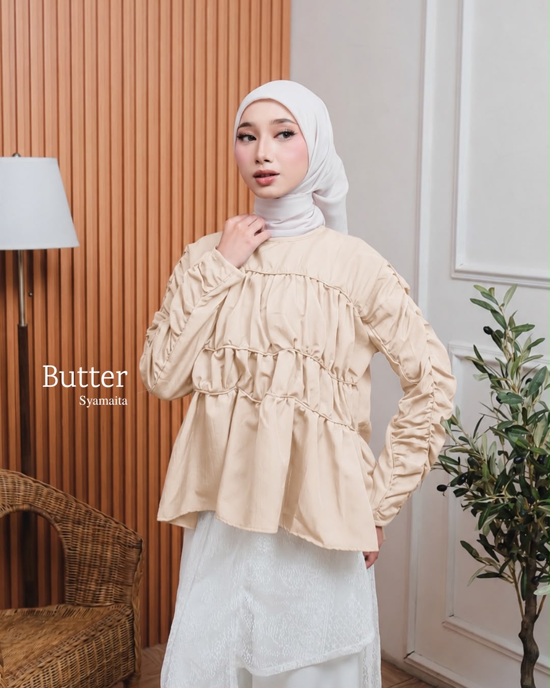 Nami Blouse Rosa Airy Premium Syamaita Original