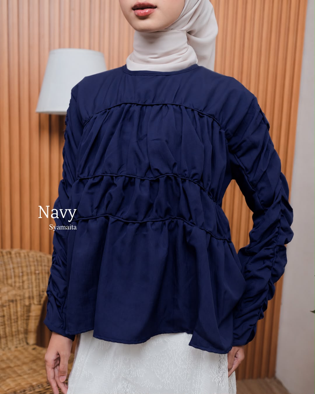 Nami Blouse Rosa Airy Premium Syamaita Original