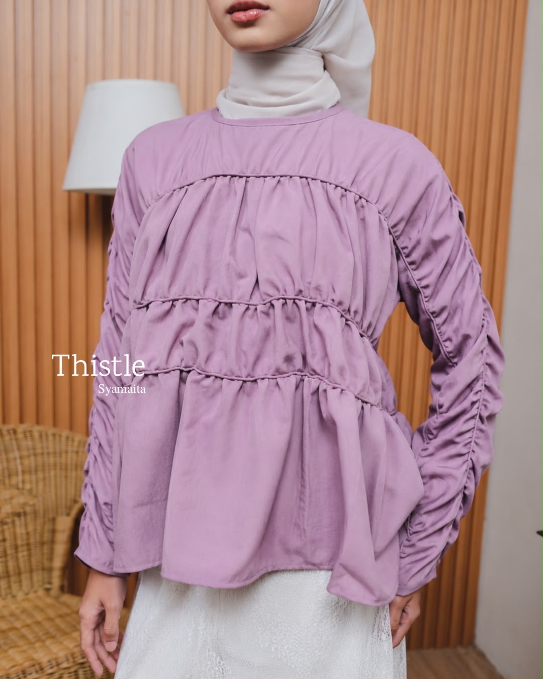 Nami Blouse Rosa Airy Premium Syamaita Original