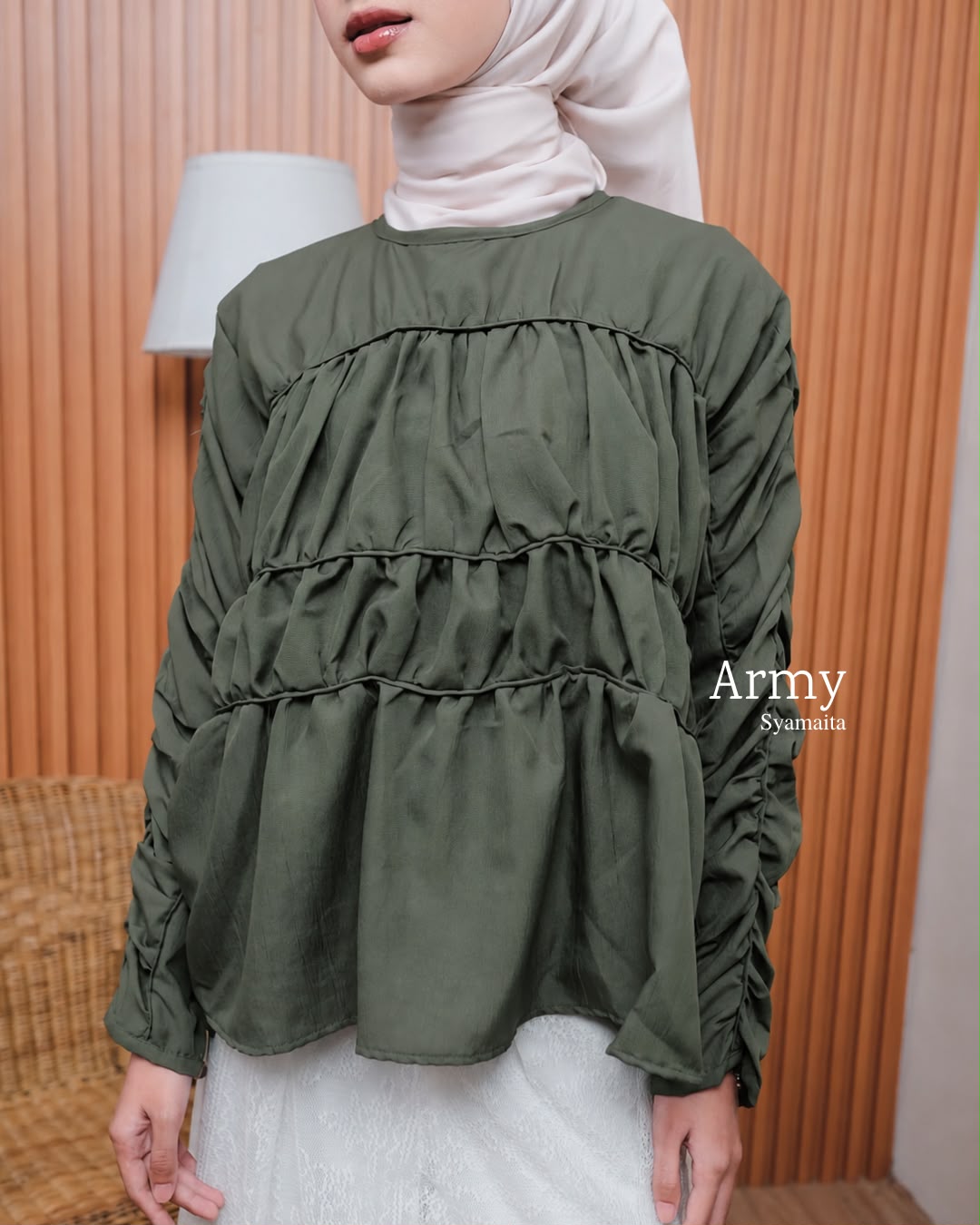 Nami Blouse Rosa Airy Premium Syamaita Original