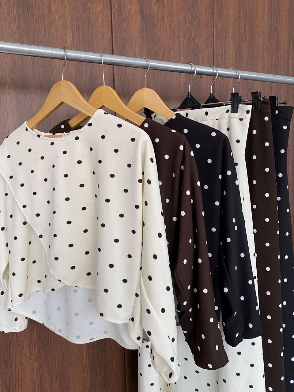 Polkadot Twill Cotton Stretch Syamaita Original