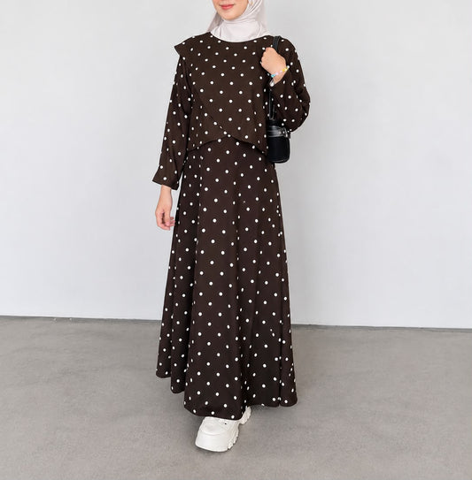 Polkadot Twill Cotton Stretch Syamaita Original